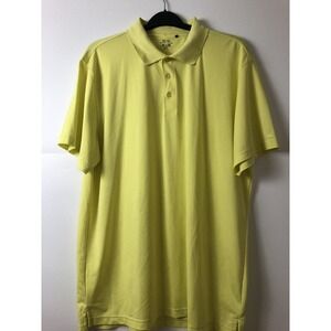 Snake Eyes Shirt Mens Big Talk Size 2X/TTG Solid Yellow Dry 18 Golf Polo Shirt